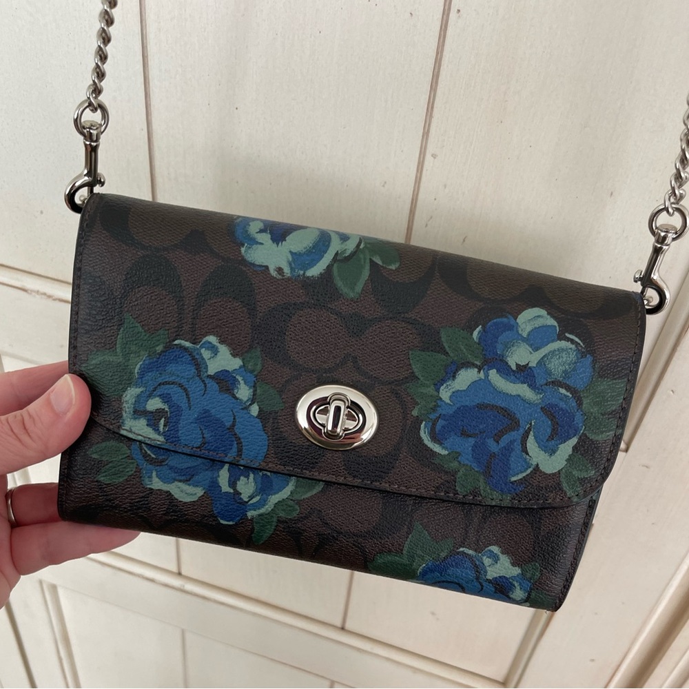 Authentic Coach Crossbody and Wristlet